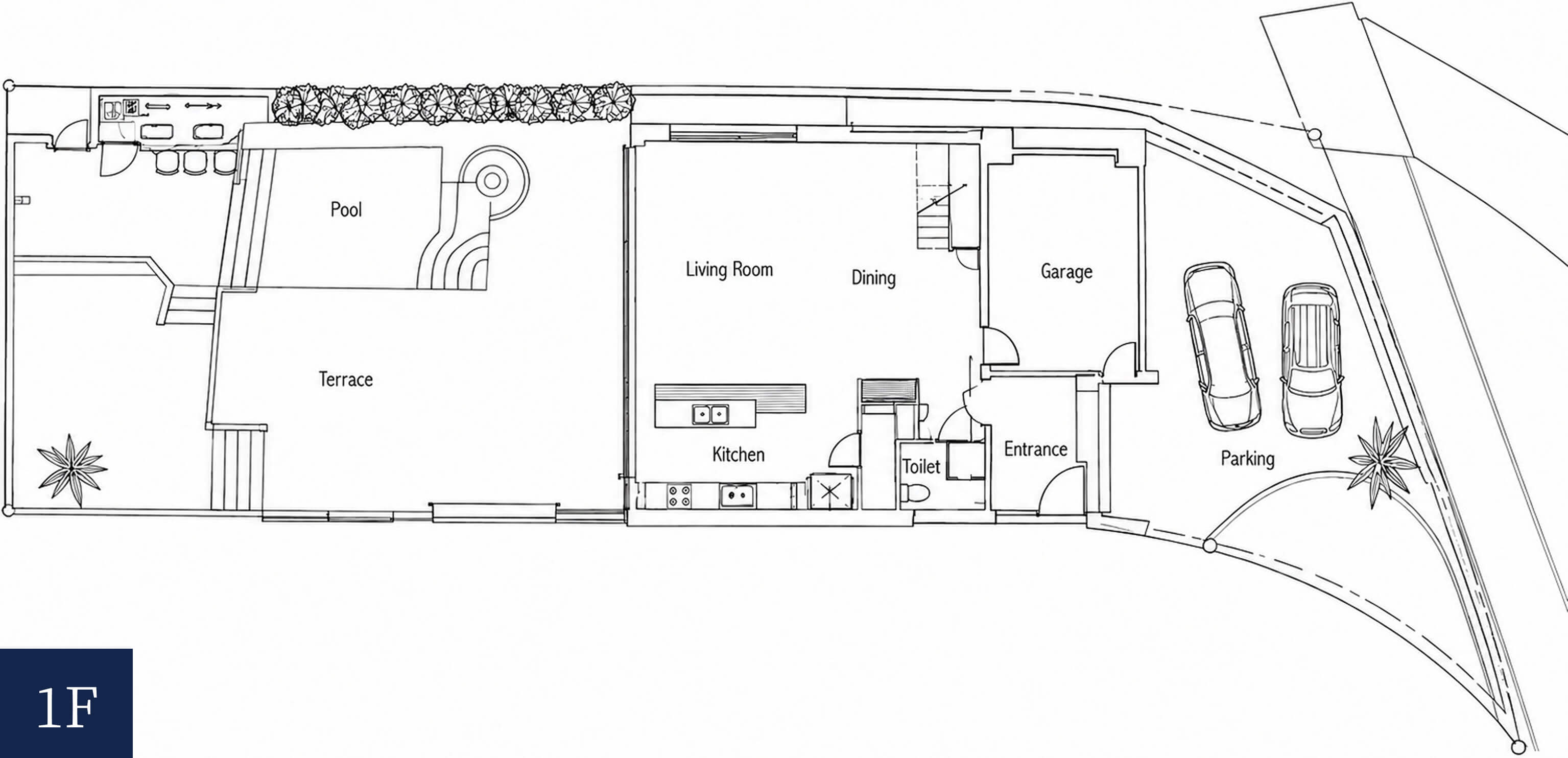 THALASSA HALIA 1F 間取り図